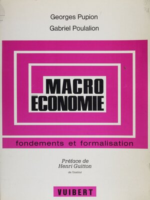 cover image of Macroéconomie